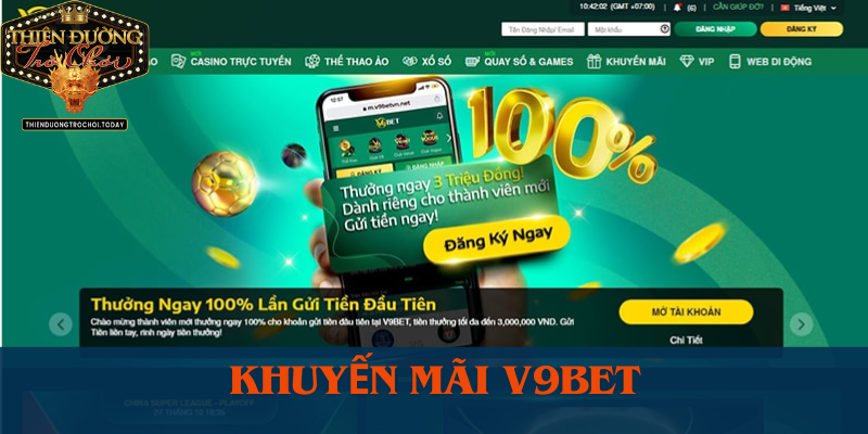 V9BET | Trang Cá Cược Uy Tín Với Nhiều Thể Loại Game Hấp Dẫn chuong-trinh-khuyen-mai-v9bet