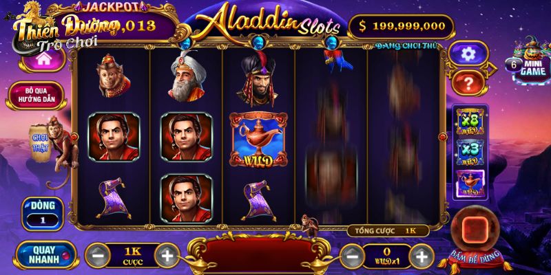 Quay Slot Aladin - Tỷ Lệ Thưởng Hấp Dẫn Lên Đến X100 Lựa chọn quay nhanh để quay slot aladin